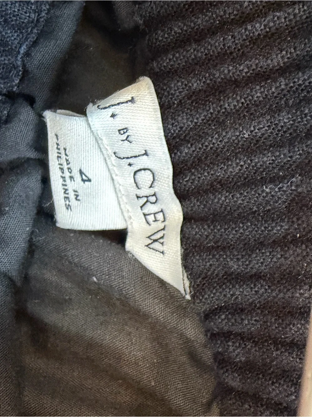 J. Crew Black Scalloped Hem Skirt - lined